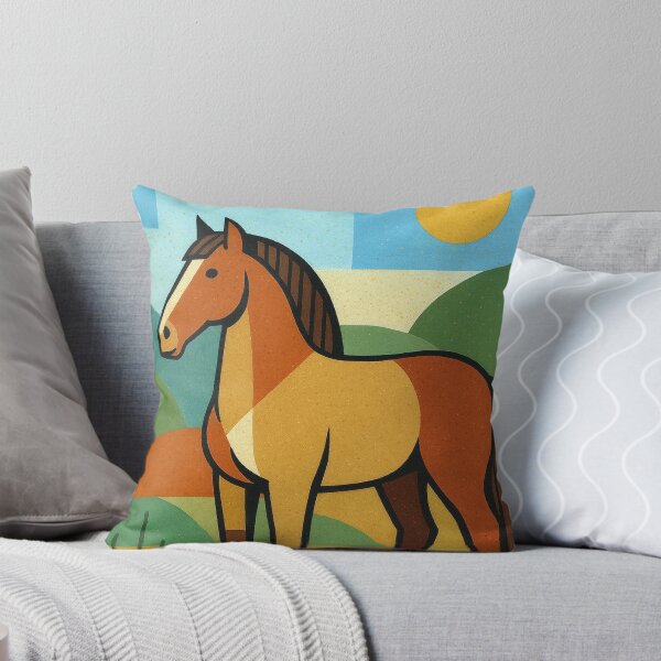 Item preview, Belgian Horse - a Geometric illustration. designed and sold by GalleryKauffeld.