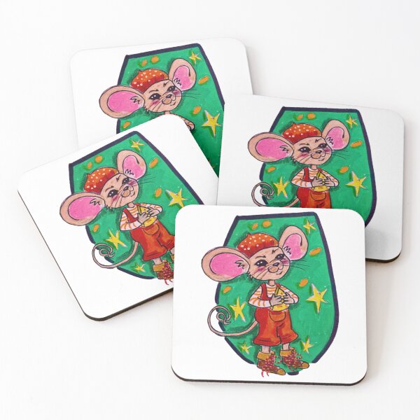 Item preview, Cheese Mouse Cute Kawaii Rodent Moon Art designed and sold by Prismartlife.