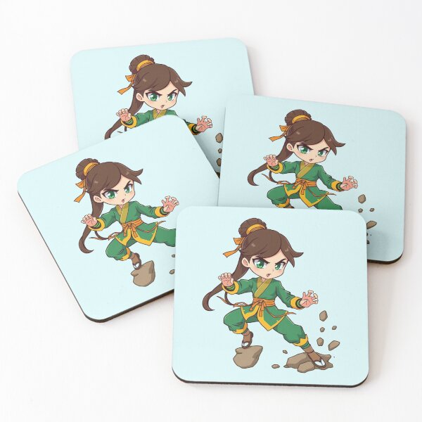 Artikelvorschau, Avatar Luftbändiger Niedlicher Chibi Erdbändiger Krieger Kunst entworfen und verkauft von Fine-Arts-Lab.