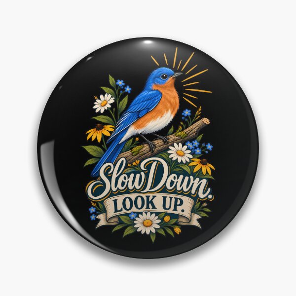 Item preview, Slow Down. Look Up.  Inspirational Birdwatching Vintage Shirt designed and sold by Mambila.