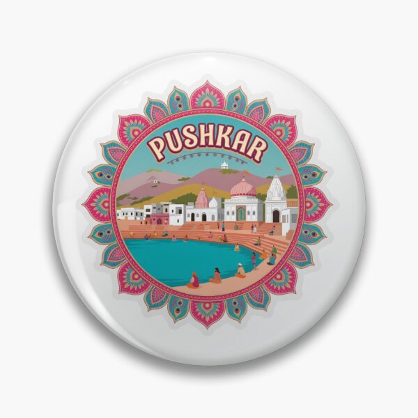 Item preview, Pushkar Lake India Sticker designed and sold by Imaginarium of Chaos falcon88 .