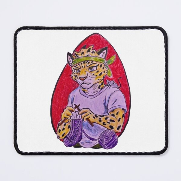 Item preview, Knitting Cheetah Cute Animal Crafting Hobby Graphic designed and sold by Prismartlife.