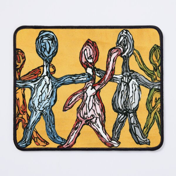Item preview, United Figures in a Chain Expressive Painting designed and sold by Dwaalhaas.com.