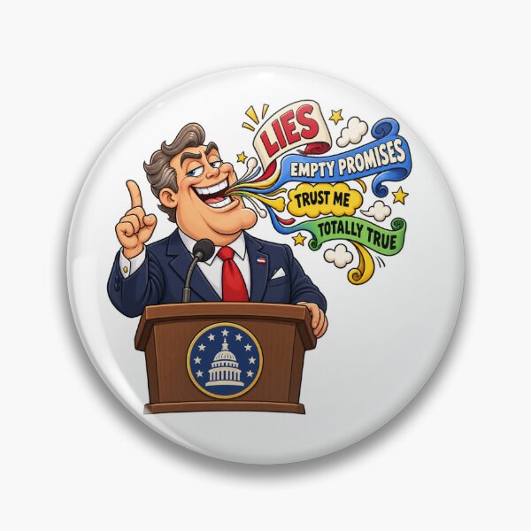 Item preview, Politician Lies – Empty Promises Political Satire designed and sold by taspaul.