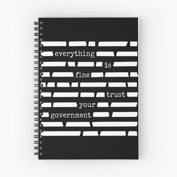 Item preview, Everything Is Fine Trust Your Government Sarcastic Graphic designed and sold by DestiniHill.