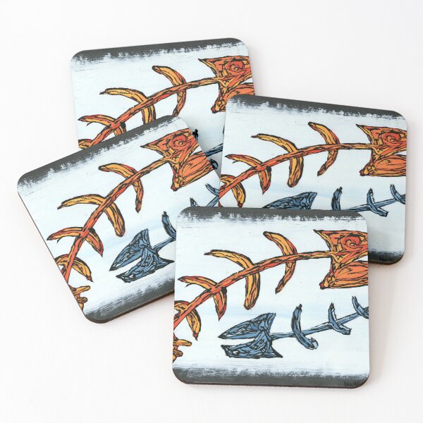 Item preview, Expressive Fish Bones Dual Skeleton Painting designed and sold by Dwaalhaas.com.