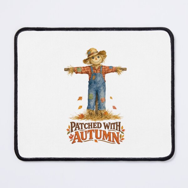 Item preview, Patched With Autumn Scarecrow Watercolor Design designed and sold by thestiles.