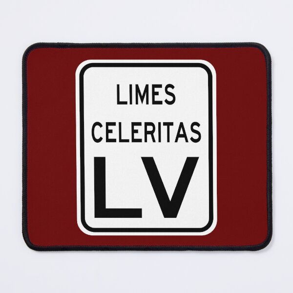 Item preview, Speed Limit 55 MPH in Latin: Limes Celeritas LV designed and sold by Karate Octopus.