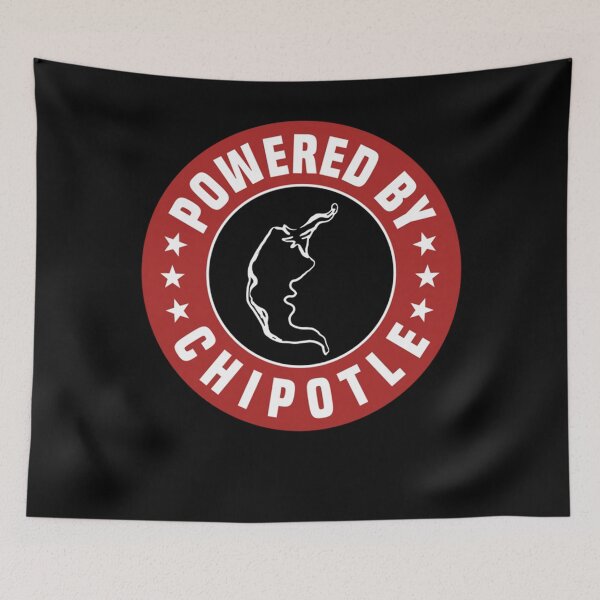 Item preview, Funny Powered By Chipotle Design Chili Pepper designed and sold by NaomiTankersly.
