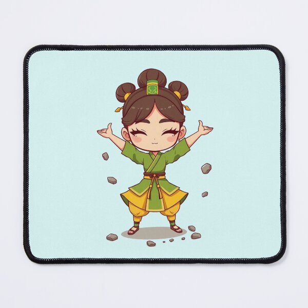 Item preview, Avatar Airbender Happy Chibi Earth Kingdom Girl Art designed and sold by Fine-Arts-Lab.