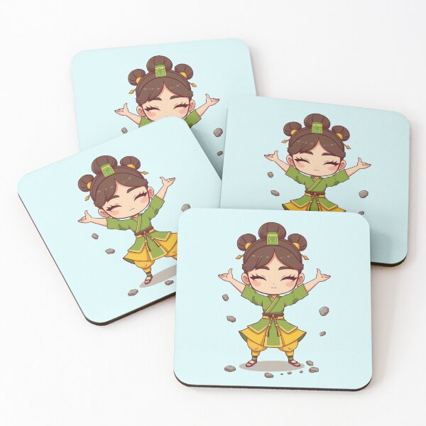 Artikelvorschau, Avatar Airbender Happy Chibi Earth Kingdom Girl Art entworfen und verkauft von Fine-Arts-Lab.