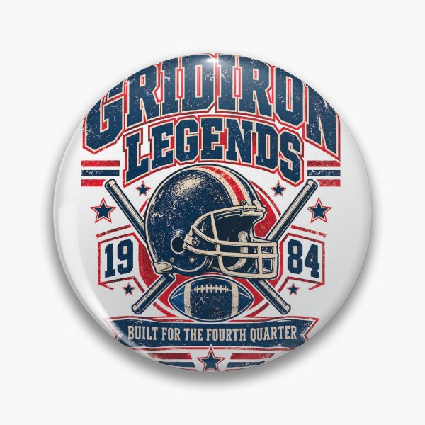 Item preview, Gridiron Legends Retro Football Helmet Fourth Quarter Design designed and sold by @SHINTOSARTSTORE.