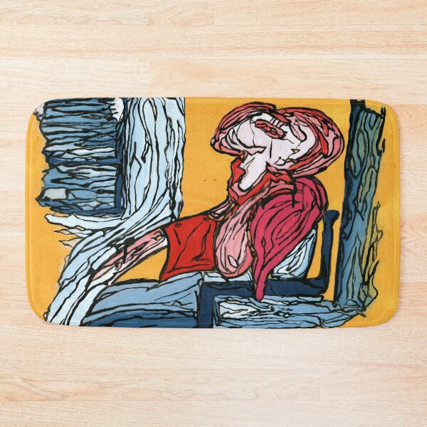 Item preview, Picasso Inspired Seated Figure Expressive Painting designed and sold by Dwaalhaas.com.