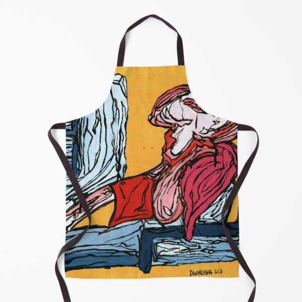 Item preview, Picasso Inspired Seated Figure Expressive Painting designed and sold by Dwaalhaas.com.