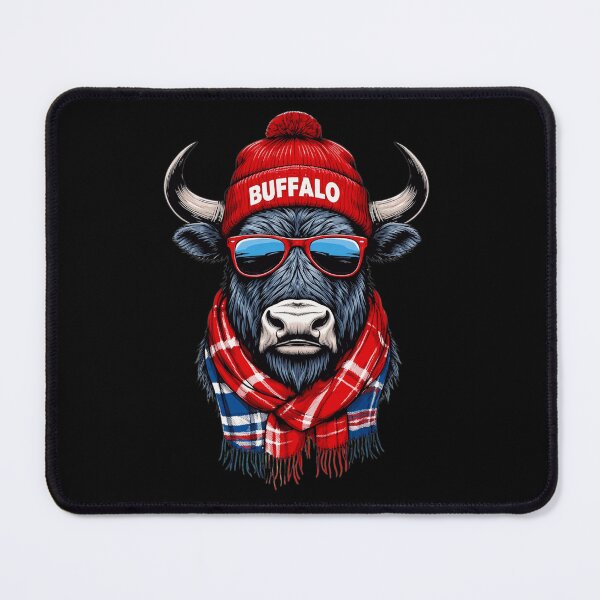 Item preview, Cool Buffalo Bull Winter Scarf Sunglasses Hat designed and sold by TaylorJo632106.