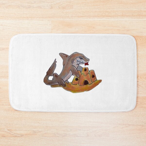 Item preview, Sandcastle Shark Cute Funny Summer Beach Graphic designed and sold by Prismartlife.