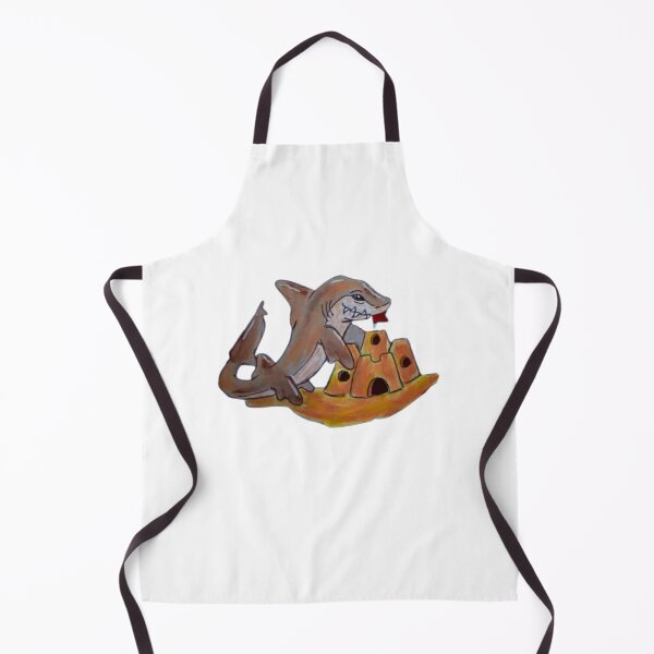 Item preview, Sandcastle Shark Cute Funny Summer Beach Graphic designed and sold by Prismartlife.