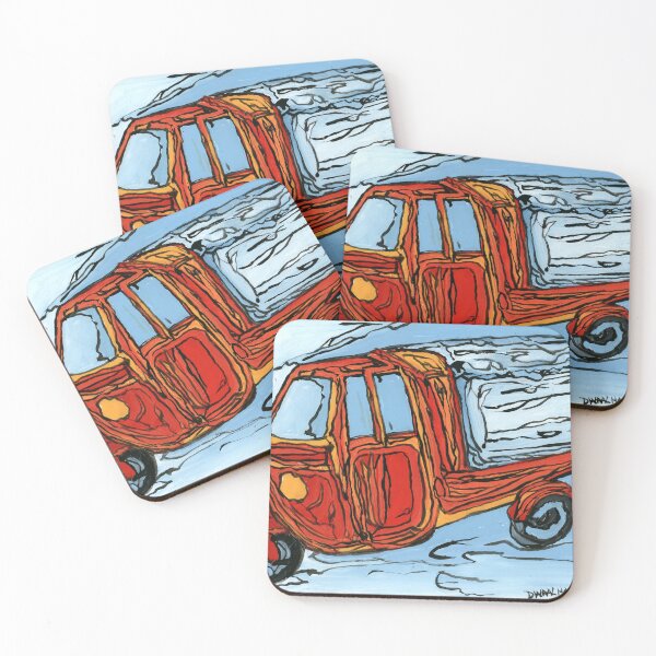 Item preview, Vintage Piaggio Vespa Ape Car Expressive Painting designed and sold by Dwaalhaas.com.