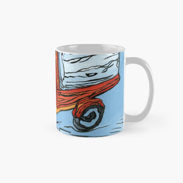 Item preview, Vintage Piaggio Vespa Ape Car Expressive Painting designed and sold by Dwaalhaas.com.