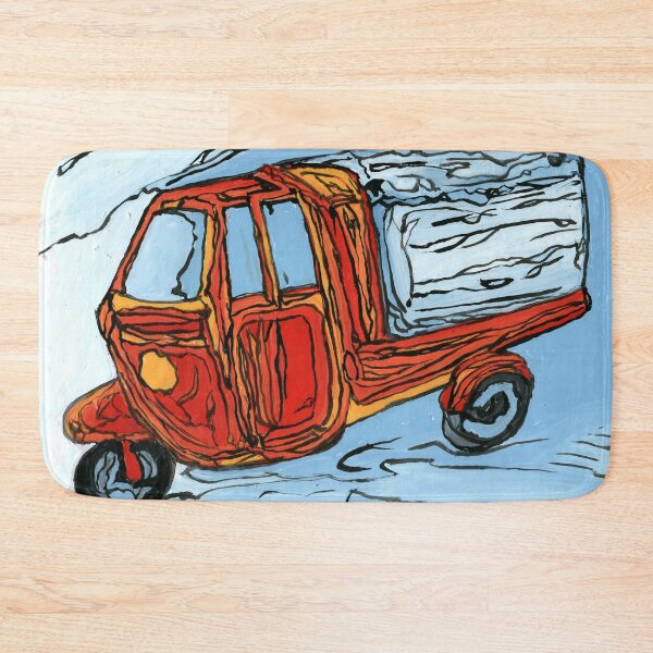 Item preview, Vintage Piaggio Vespa Ape Car Expressive Painting designed and sold by Dwaalhaas.com.