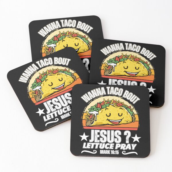 Item preview, Funny Taco Christian Wanna Taco Bout Jesus tee Cinco de Mayo designed and sold by NaomiTankersly.