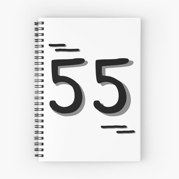 Item preview, Number 55 - Bold Black Artistic Numeral Design designed and sold by Dyche Studio.