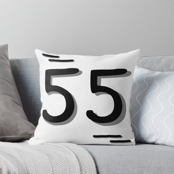 Item preview, Number 55 - Bold Black Artistic Numeral Design designed and sold by Dyche Studio.