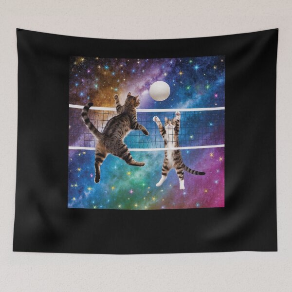 Item preview, Funny Volleyball Cats Playing designed and sold by NaomiTankersly.