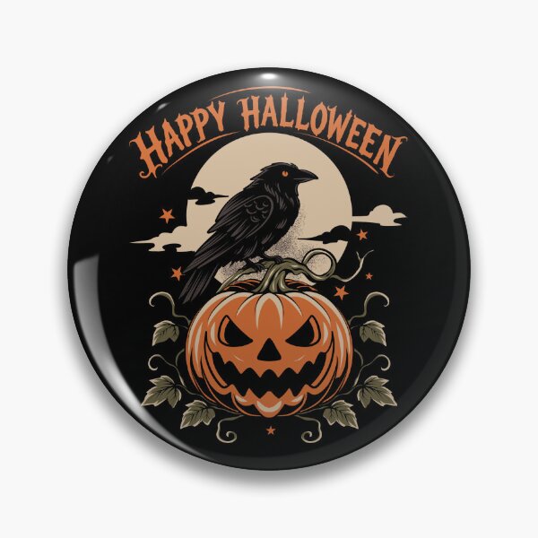 Item preview, Happy Halloween Pumpkin & Raven designed and sold by Detllustration_STD.