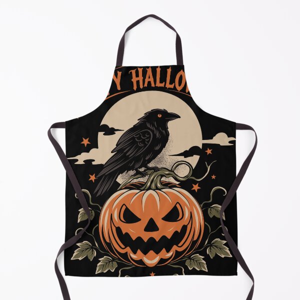 Item preview, Happy Halloween Pumpkin & Raven designed and sold by Detllustration_STD.