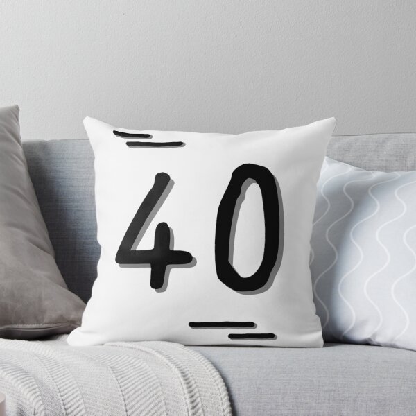 Item preview, Number 40 - Bold Black Artistic Numeral Design designed and sold by Dyche Studio.
