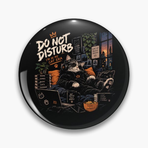 Item preview, Do Not Disturb I'm In My Cat Era - Gamer Cat Cozy Streetwear designed and sold by GenZFashion000.