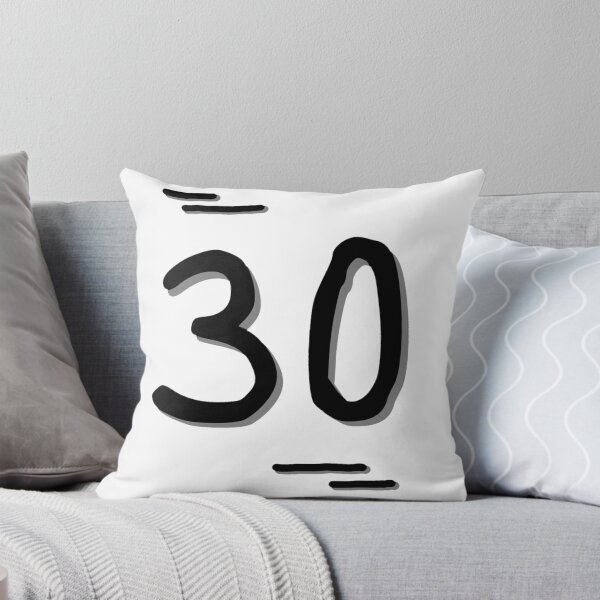 Item preview, Number 30 - Bold Black Artistic Numeral Design designed and sold by Dyche Studio.