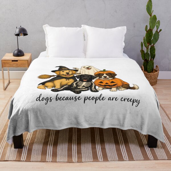 Item preview, Cute Halloween Dogs Costume Party "Dogs Because People Are Creepy" designed and sold by Dmo3HarkoArt.