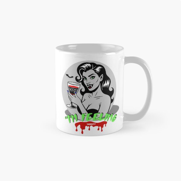 Item preview, Vampire Woman With Glass and with an inscription I’m Feeling Thirsty designed and sold by creepyprints.