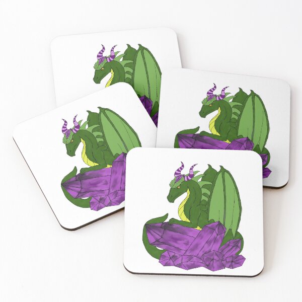 Item preview, Dragon Crystal Guardian - Fantasy Dragon Art designed and sold by Wyverntales.