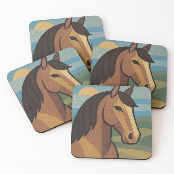 Item preview, Belgian Horse - a Geometric illustration. designed and sold by GalleryKauffeld.