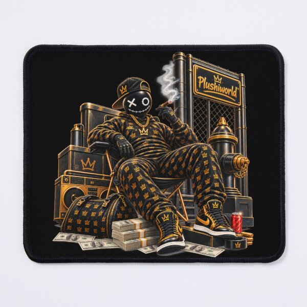 Item preview, BuBu La Street — The Golden King | Exclusive artwork by Plushiworld™ designed and sold by PLUSHIWORLDtm.