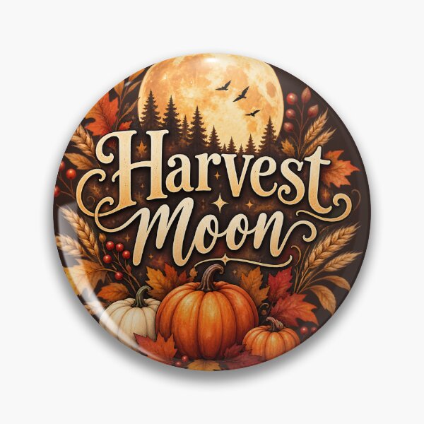 Item preview, Harvest Moon – Autumn Pumpkin & Fall Foliage designed and sold by blankTeeShirt.