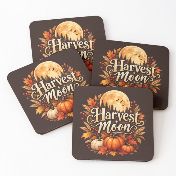 Item preview, Harvest Moon – Autumn Pumpkin & Fall Foliage designed and sold by blankTeeShirt.