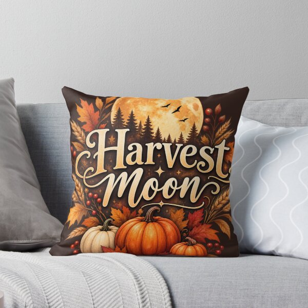 Item preview, Harvest Moon – Autumn Pumpkin & Fall Foliage designed and sold by blankTeeShirt.