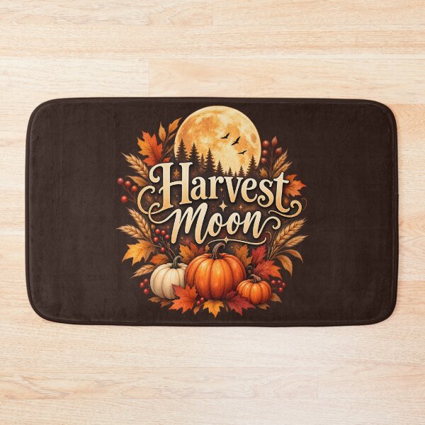 Item preview, Harvest Moon – Autumn Pumpkin & Fall Foliage designed and sold by blankTeeShirt.