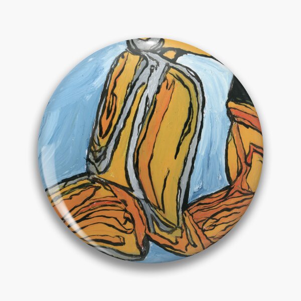Item preview, Vintage Yellow Vespa Scooter Expressive Painting designed and sold by Dwaalhaas.com.