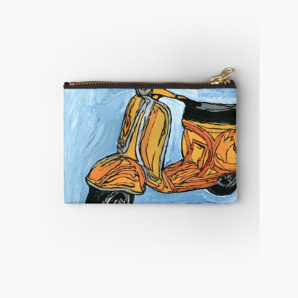 Item preview, Vintage Yellow Vespa Scooter Expressive Painting designed and sold by Dwaalhaas.com.