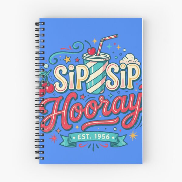 Item preview, Sip Sip Hooray Retro Soda 50s Diner Vintage designed and sold by RajDeals.