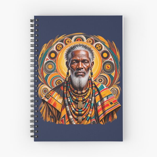 Item preview, African Spiritual Elder Portrait Art | Ancestral Wisdom Keeper | African Spirituality Wall Art designed and sold by 'VARI'.
