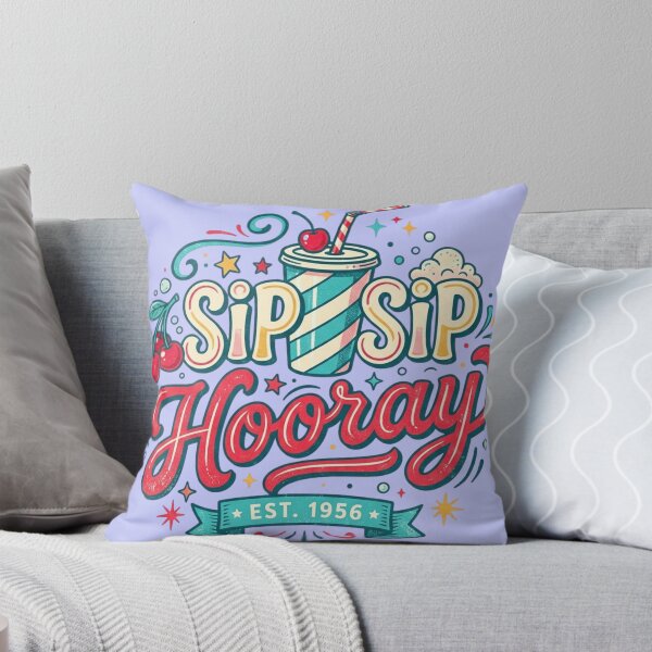 Item preview, Sip Sip Hooray Retro Soda 50s Diner Vintage designed and sold by RajDeals.