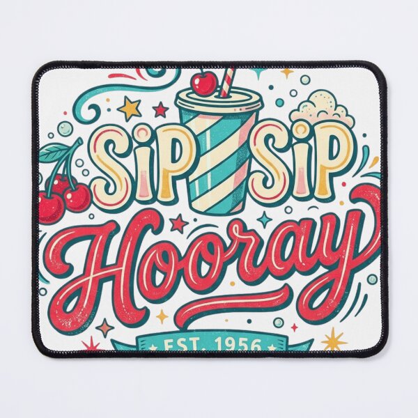 Item preview, Sip Sip Hooray Retro Soda 50s Diner Vintage designed and sold by RajDeals.