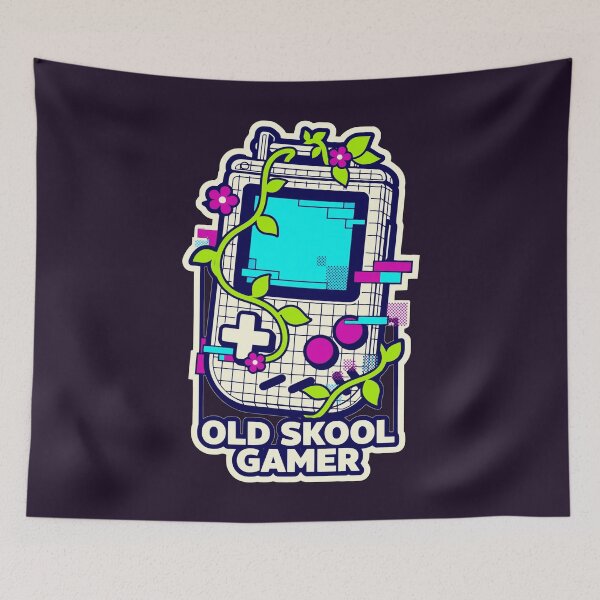 Item preview, Retro Glitch Vintage 90s Handheld Console Old Skool Gamer designed and sold by KungPowUnicorn.