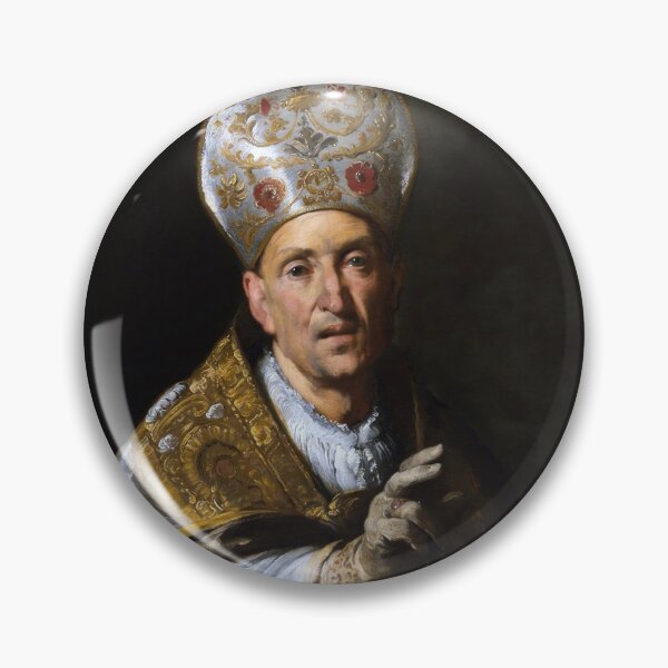 Item preview, St. Gerardo Sagredo, Bishop of Csanád by Bernardo Strozzi designed and sold by The Breathing Paint.